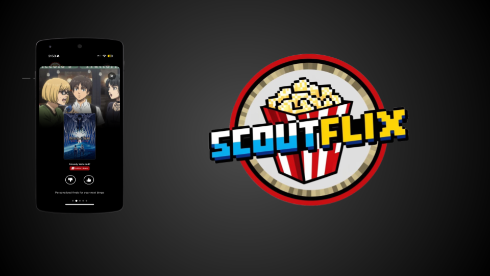 ScoutFlix Swipe Interface
